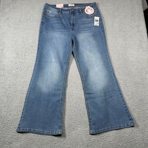 Curve Appeal Jeans Curveappeal Jeans Culotte Wide Leg Flared High